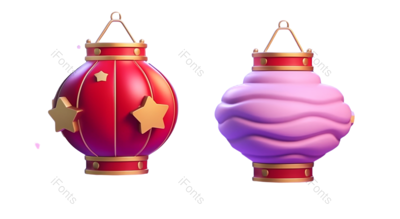 装饰图片,节日元素,春节PNG,灯谜免抠素材